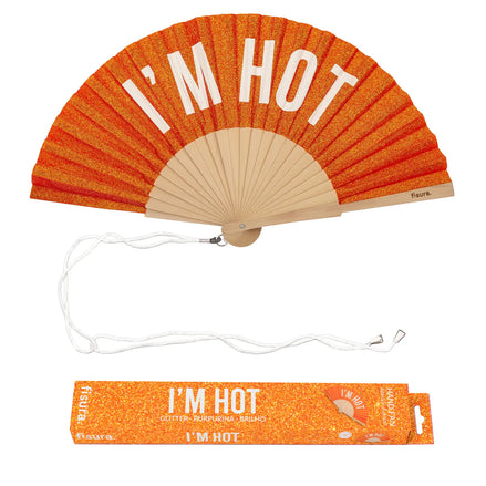 Vejár „I’m hot“ s trblietkami