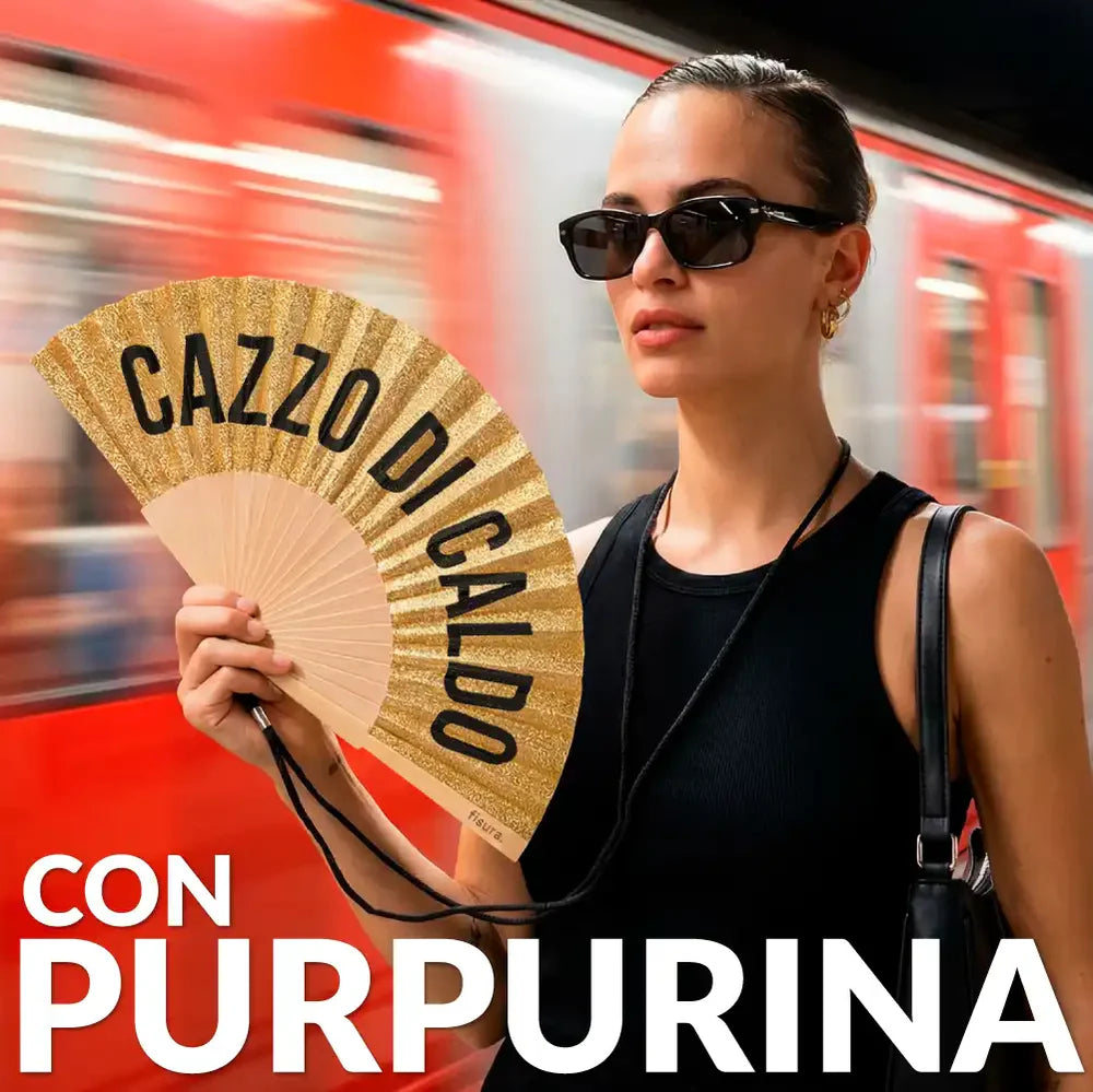Trblietavý vejár „Cazzo di caldo“
